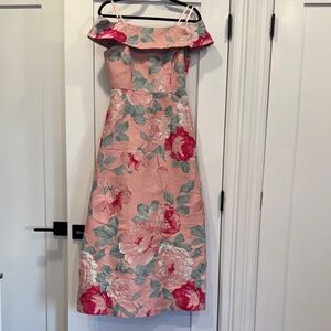 Adrianna Papel Off-Shoulder Pink Dress